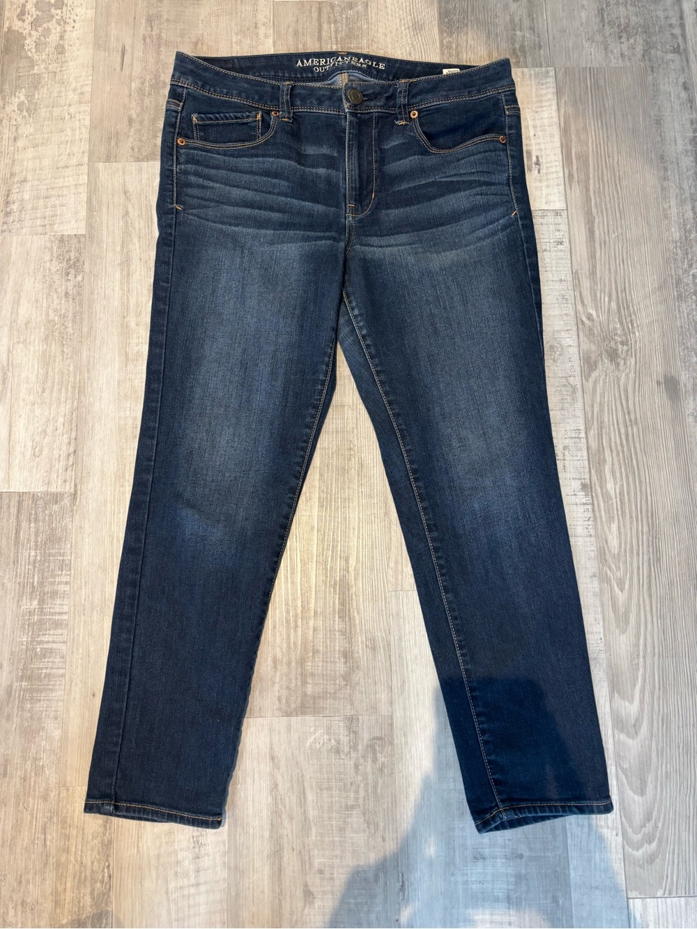 American Eagle Outfitters Women's Dark Indigo Super Skinny Jeans